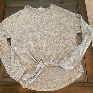 Roxy Front Knot Cropped Sweater